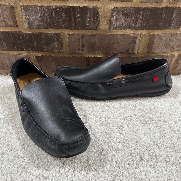 Marc Joseph Black Leather Driver Loafers - Picture 3 of 13